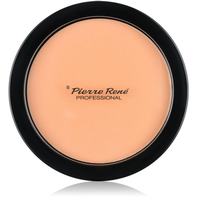 Pierre René Face kompaktní pudr se zrcátkem a aplikátorem odstín 03 Transparent  8 g