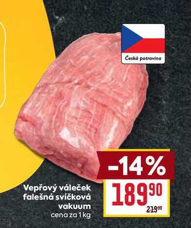 Vepřový váleček falešná svíčková vakuum cena za 1 kg 