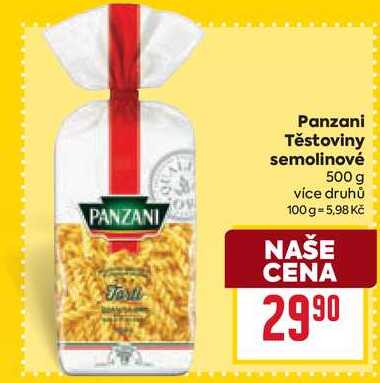 Panzani Těstoviny semolinové 500 g