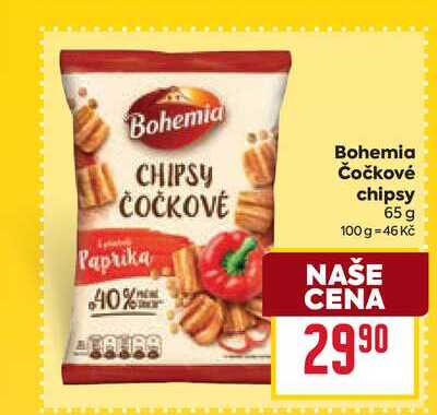 Bohemia Čočkové chipsy 65 g  