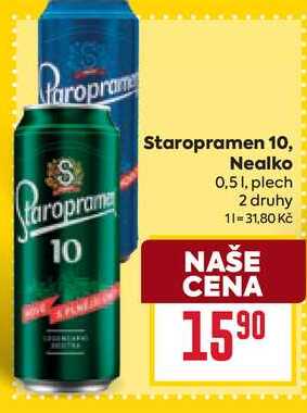 Staropramen Nealko 0,51, plech 