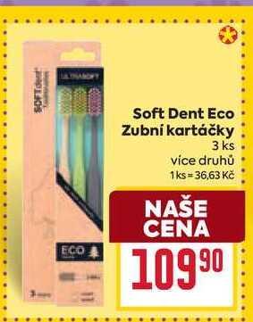 Soft Dent Eco Zubní kartáčky 3 ks 