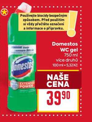 Domestos WC gel 750 ml 