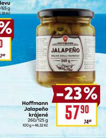 Hoffmann Jalapeño krájené 260/125 g 