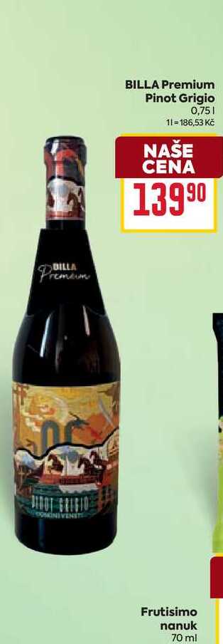 BILLA Premium Pinot Grigio 0,75l