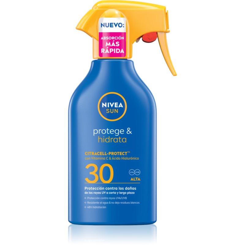 NIVEA SUN Protect & Moisture hydratační sprej na opalování SPF 30 270 ml