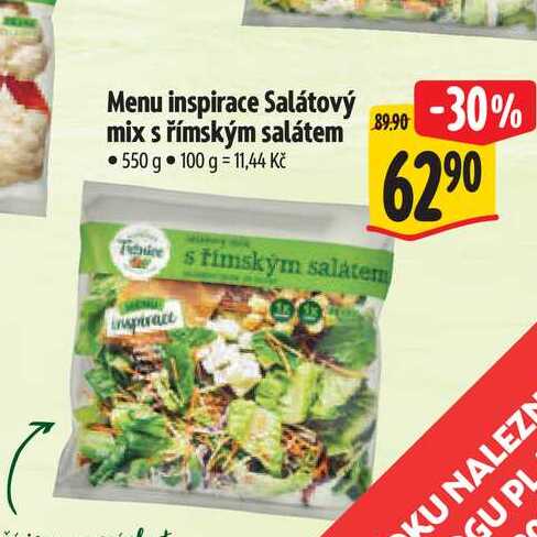 Menu inspirace Salátový mix s římským salátem 550 g 