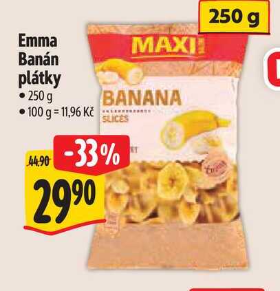 Emma Banán plátky 250 g 