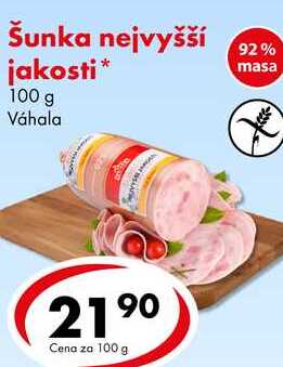 Šunka nejvyšší jakosti, 100 g