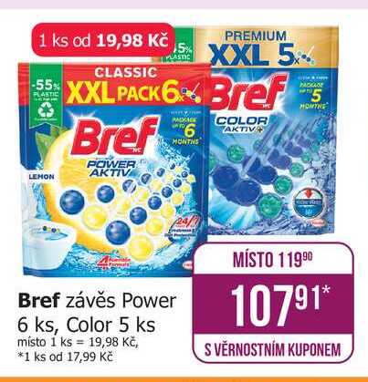 Bref závěs Power 6 ks