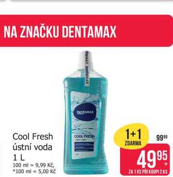 DENTAMAX Cool Fresh ústní voda 1 L 