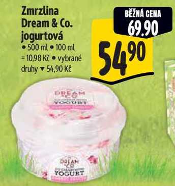 Zmrzlina Dream & Co. jogurtová, 500 ml 
