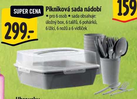 Pikniková sada nádobí 