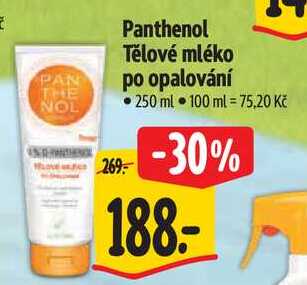 Panthenol Tělové mléko po opalování, 250 ml 