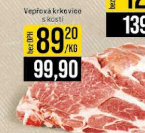 Vepřová krkovice s kosti 