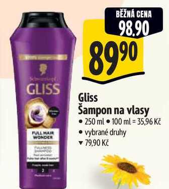 Gliss Šampon na vlasy, 250 ml 