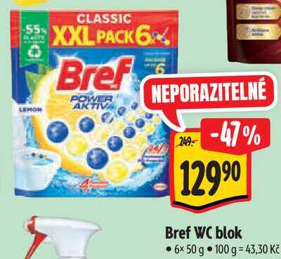 Bref WC blok, 6x 50 g 