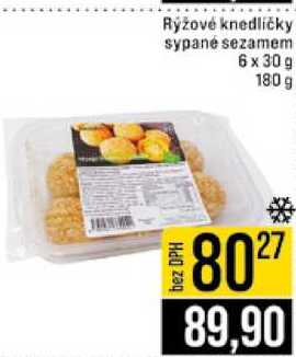 Rýžové knedličky sypané sezamem 6x30g 180 g