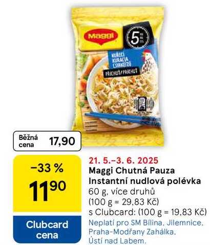 Maggi Chutná Pauza Instantní nudlová polévka, 60 g 