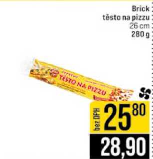 Brick těsto na pizzu 26 cm 280 g 