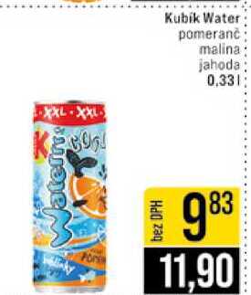 Kubik Water pomeranč malina jahoda 0,33l