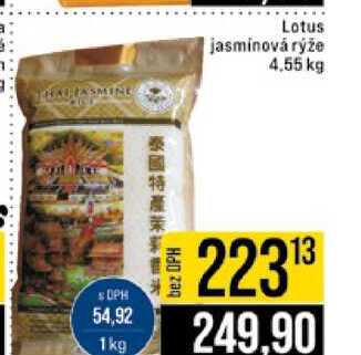 Lotus jasminová rýže 4,55 kg 