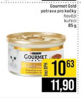 Gourmet Gold potrava pro kočky hovězí kuřecí 85g