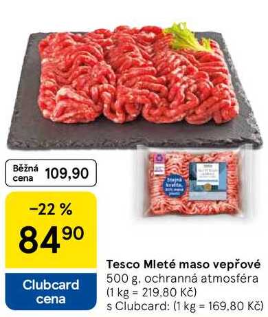 Tesco Mleté maso vepřové, 500 g
