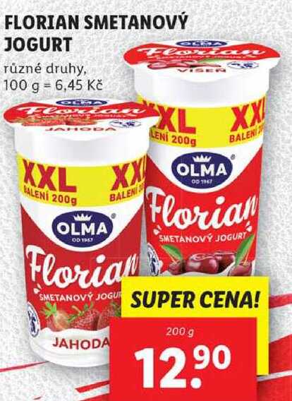FLORIAN SMETANOVÝ JOGURT, 200 g