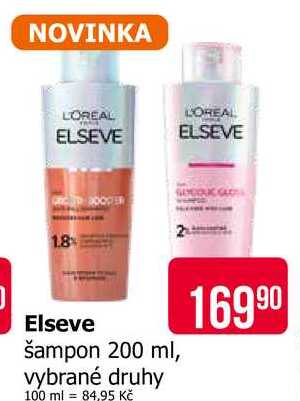 L'Oréal Paris Elseve šampon 200ml, vybrané druhy