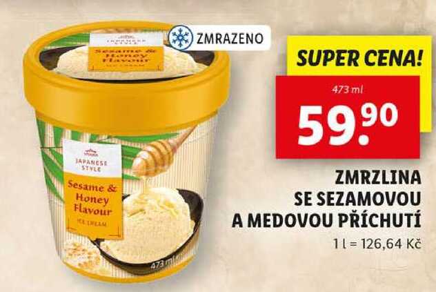 ZMRZLINA SE SEZAMOVOU A MEDOVOU PŘÍCHUTÍ, 473 ml