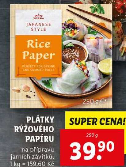 PLÁTKY RÝŽOVÉHO PAPÍRU, 250 g