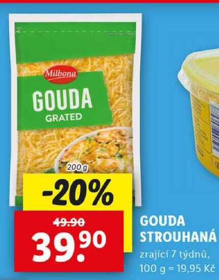 GOUDA STROUHANÁ, 200 g