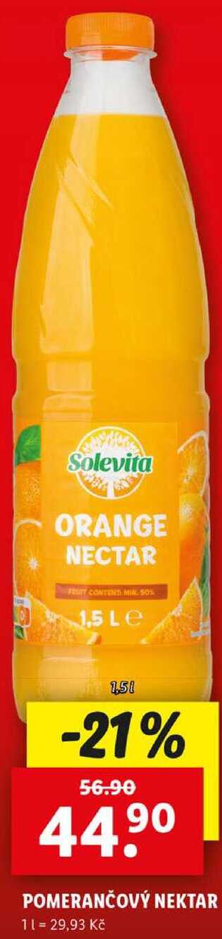 POMERANČOVÝ NEKTAR, 1,5 l