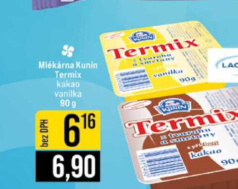 Mlékárna Kunin Termix kakao vanilka 90 g 