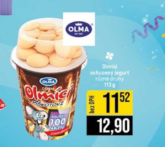 Olmici ochucený jogurt různé druhy 113 g