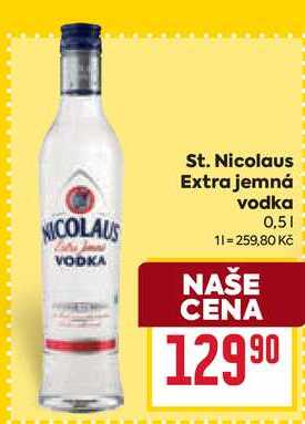 St. Nicolaus Extra jemná vodka 0,5l