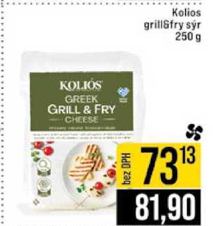 Kolios grill&fry syr 250 g 