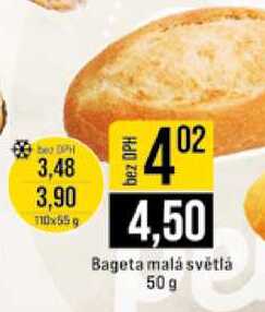 Bageta malá světlá 50 g 