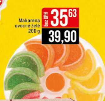 Makarena ovocné želé 200 g
