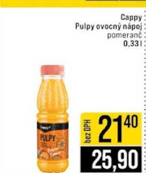 Cappy Pulpy ovocný nápoj pomeranč 0,33l