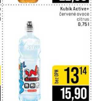 Kubík Active+červené ovoce citrus 0,75l