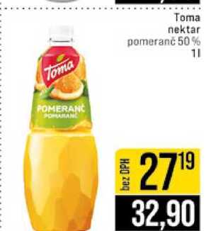 Toma nektar pomeranč 50% 1l