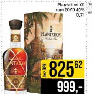Plantation XO rum 20YO 40% 0.7l