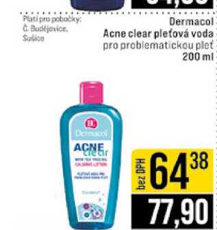 Dermacol Acne clear pleťová voda pro problematickou pleť 200 ml 