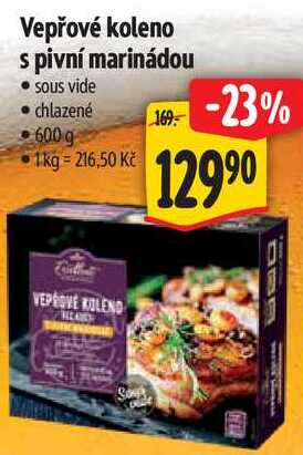 Vepřové koleno s pivní marinádou, 600 g