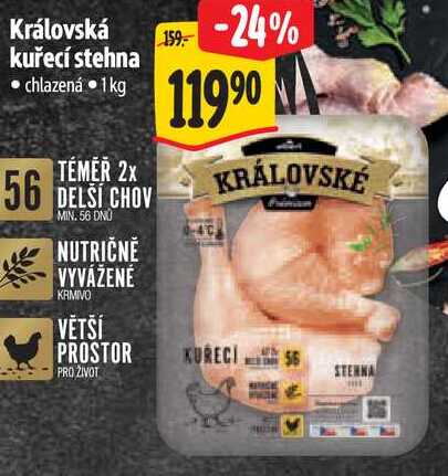 Královská kuřecí stehna, 1 kg
