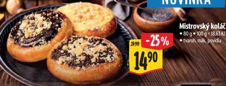 Mistrovský koláč, 80 g 