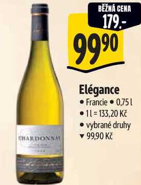 Elégance, 0,75 l