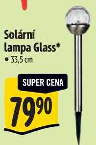 Solární lampa Glass